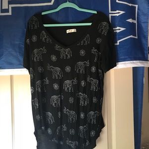 Hollister Boho Elephant top
